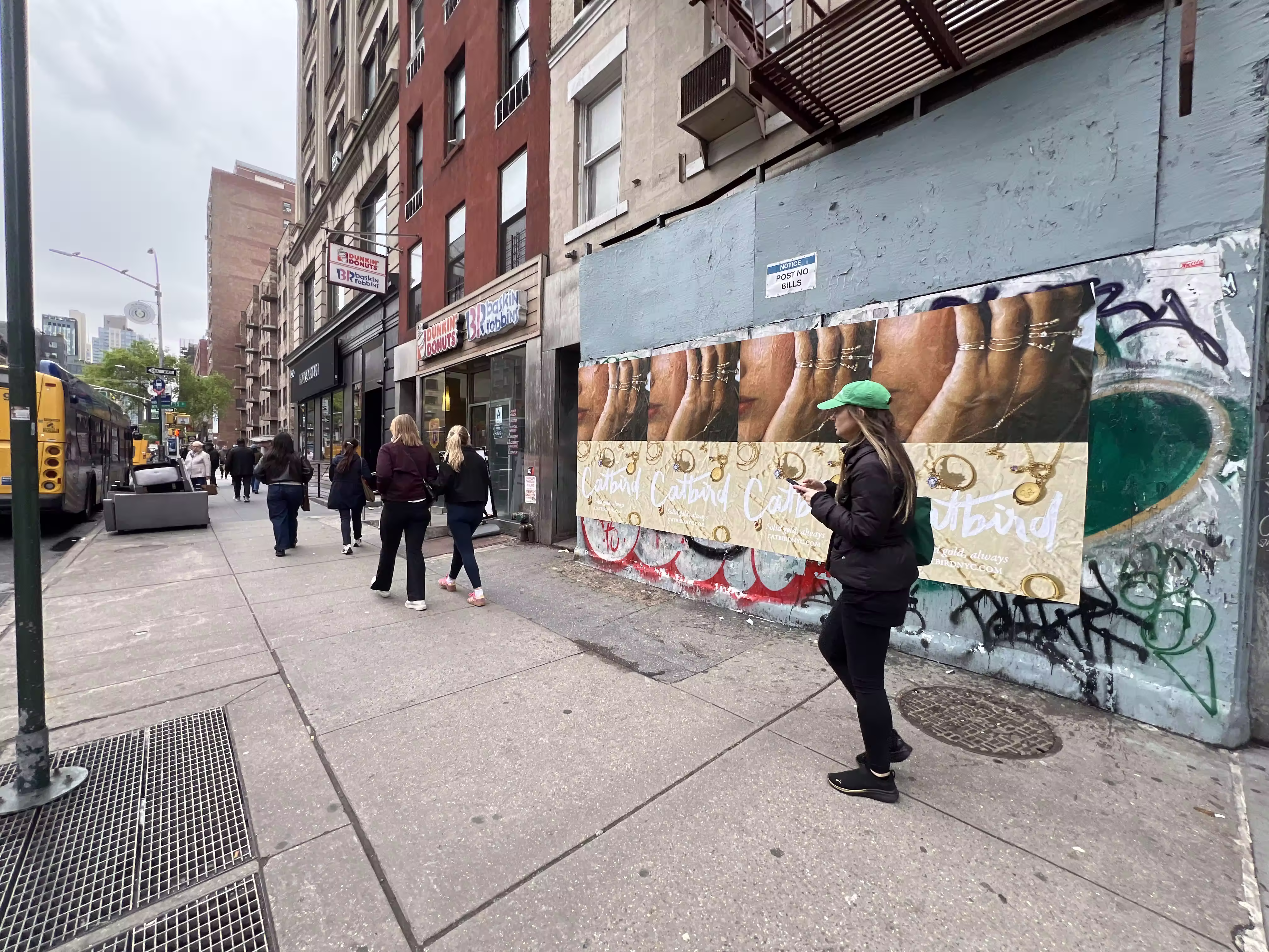 Catbird Mother's Day wild posting at 108 W 15th St