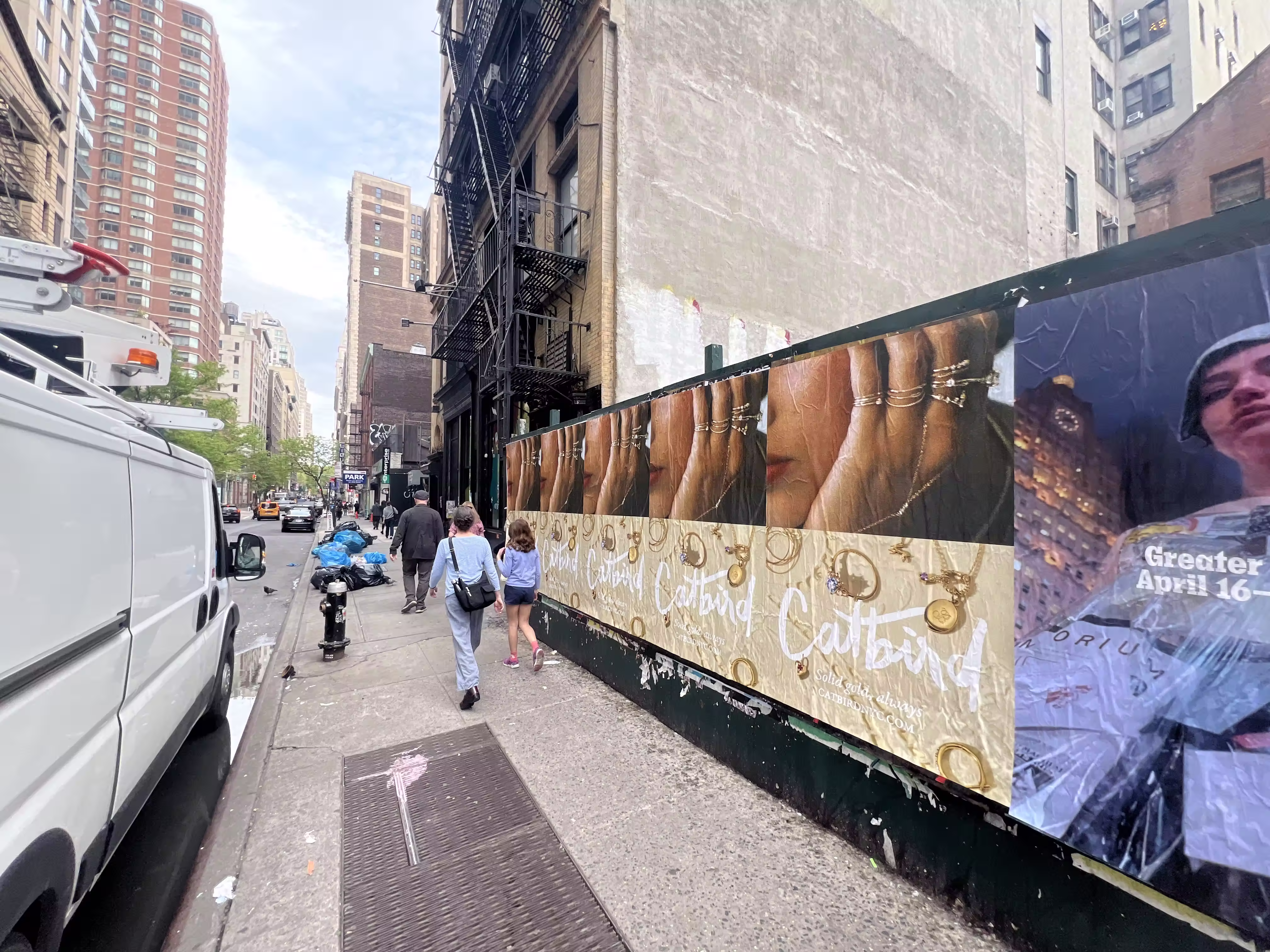 Catbird Mother's Day wild posting at 119 W 24th St — Location 1