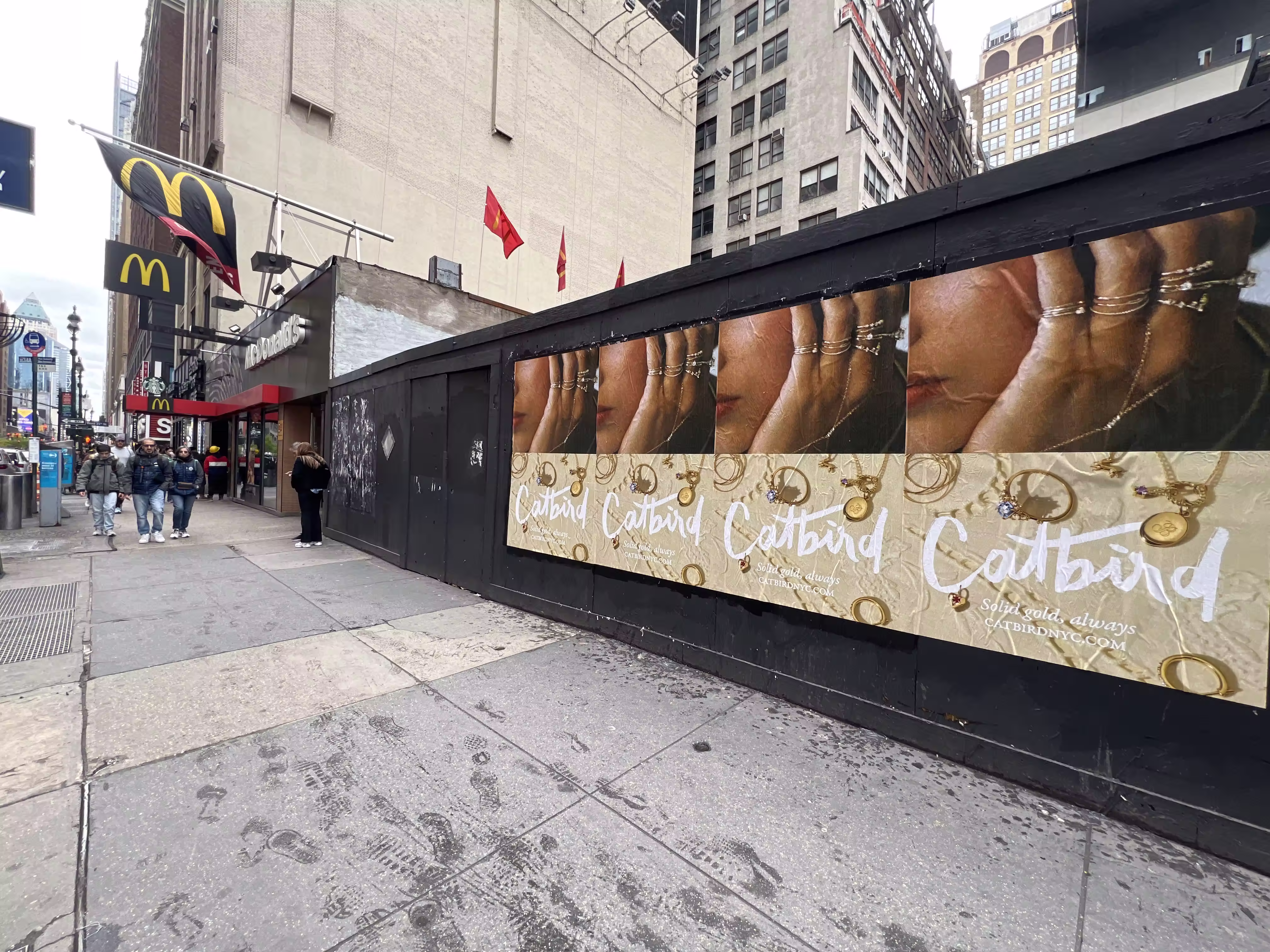 Catbird Mother's Day wild posting at 8th Ave & W 34th St