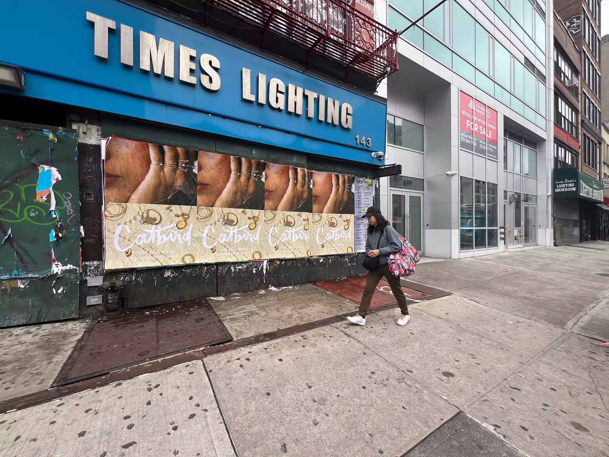 Catbird Mother's Day Week 2 wild posting at 145 Bowery