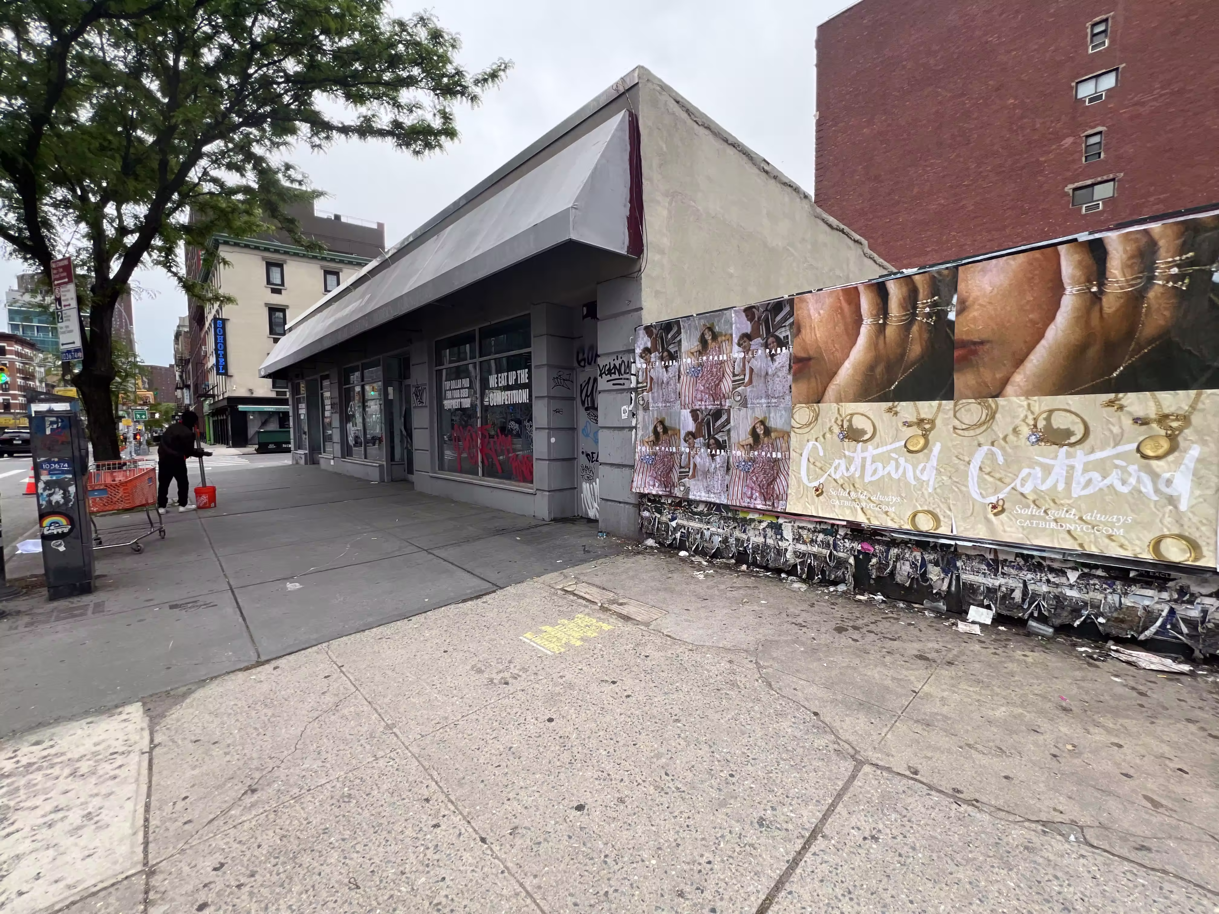 Catbird Mother's Day Week 3 wild posting at 158A Bowery