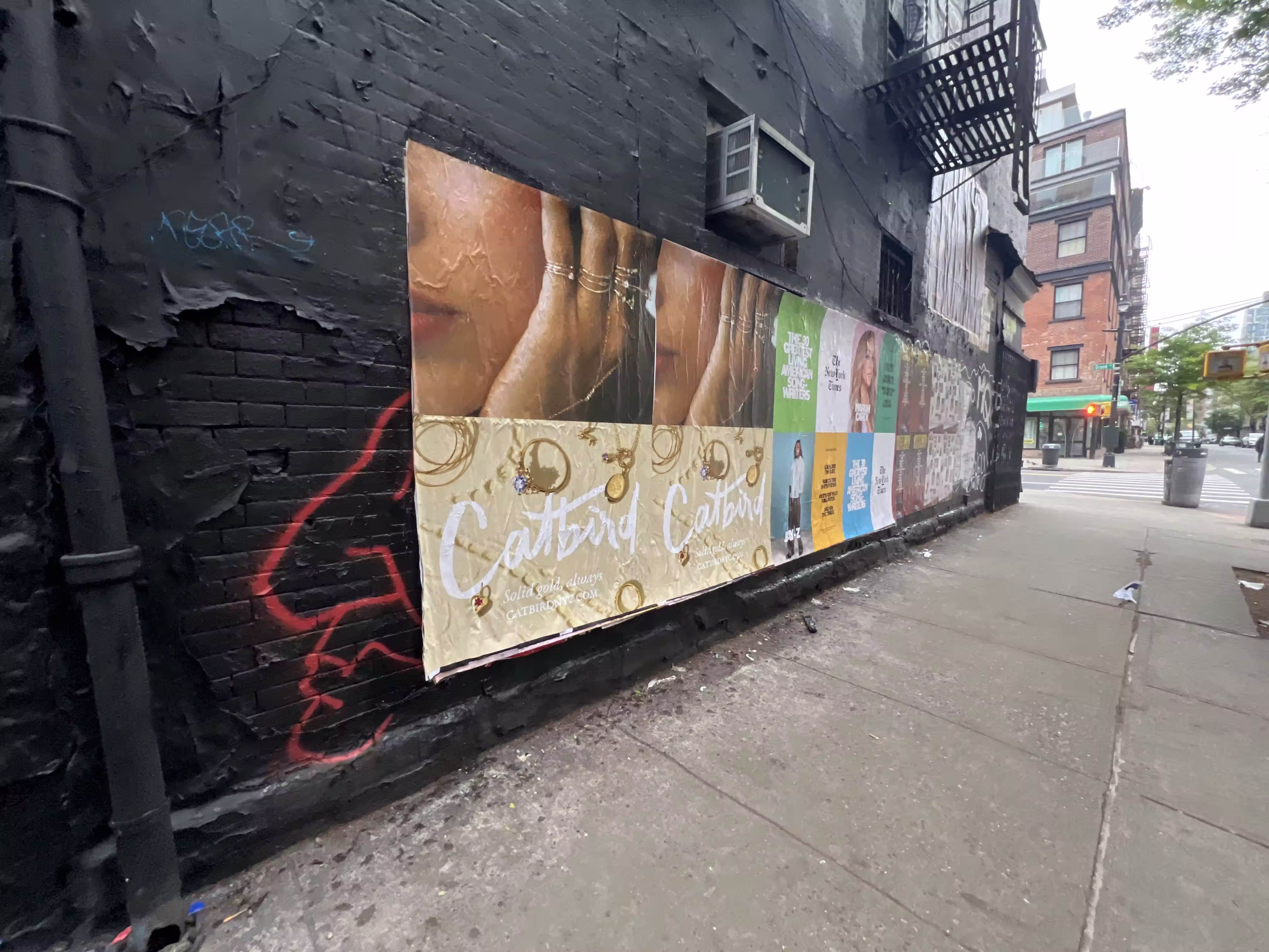 Catbird Mother's Day Week 3 wild posting at 58 Ludlow St