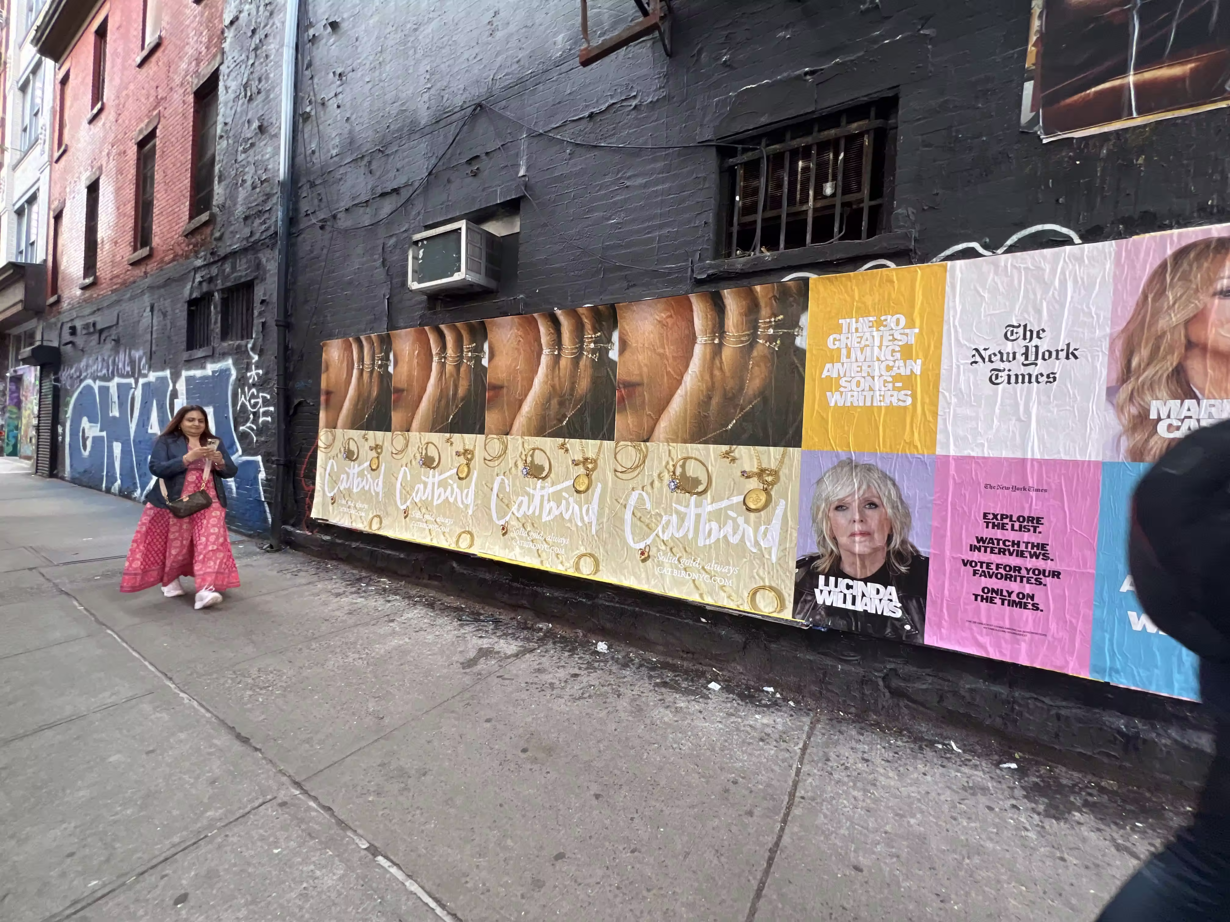 Catbird Mother's Day Week 4 wild posting at 334 Grand St