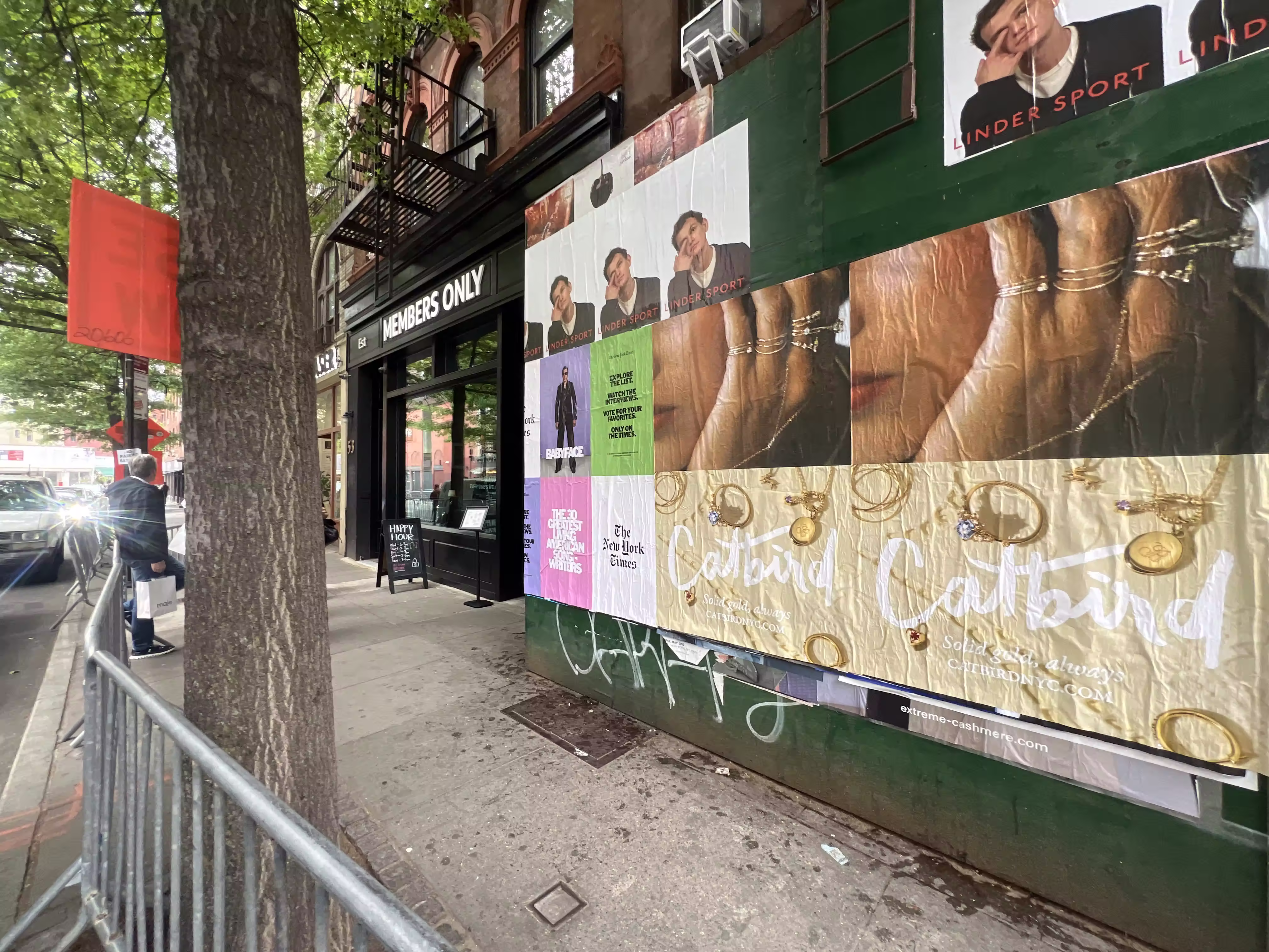 Catbird Mother's Day Week 4 wild posting at 52 W 8th St